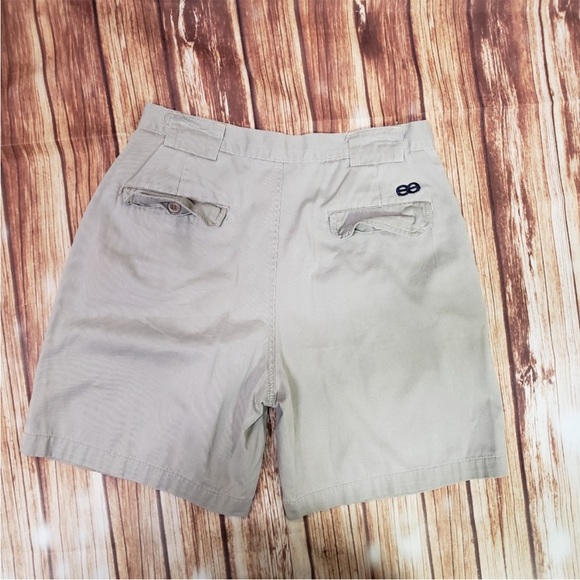 VINTAGE 90’s Keen High Rise Pleated Khaki Shorts Unisex - Picture 10 of 12